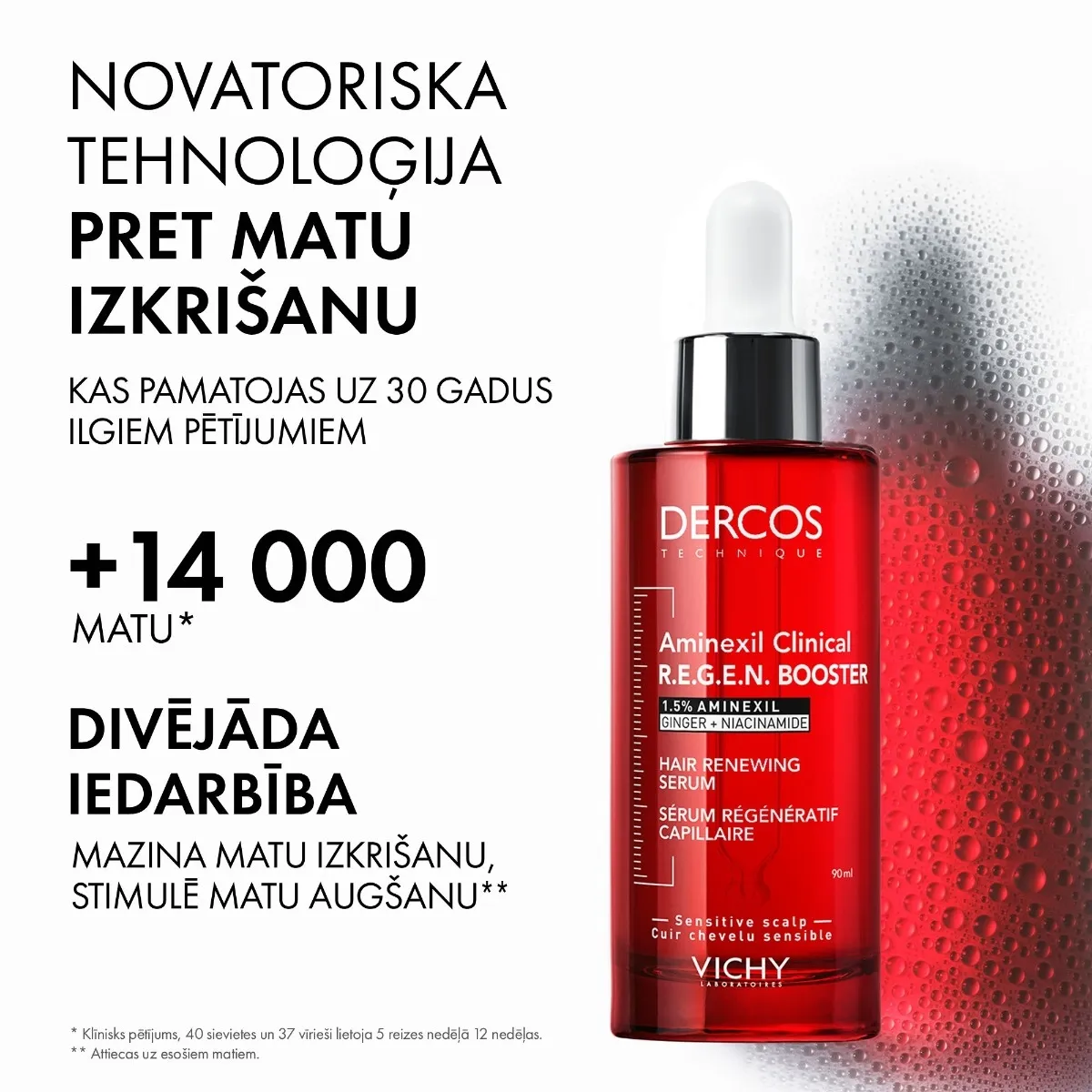 VICHY Dercos R.E.G.E.N matu serums 90ml - Produkta attēls 2