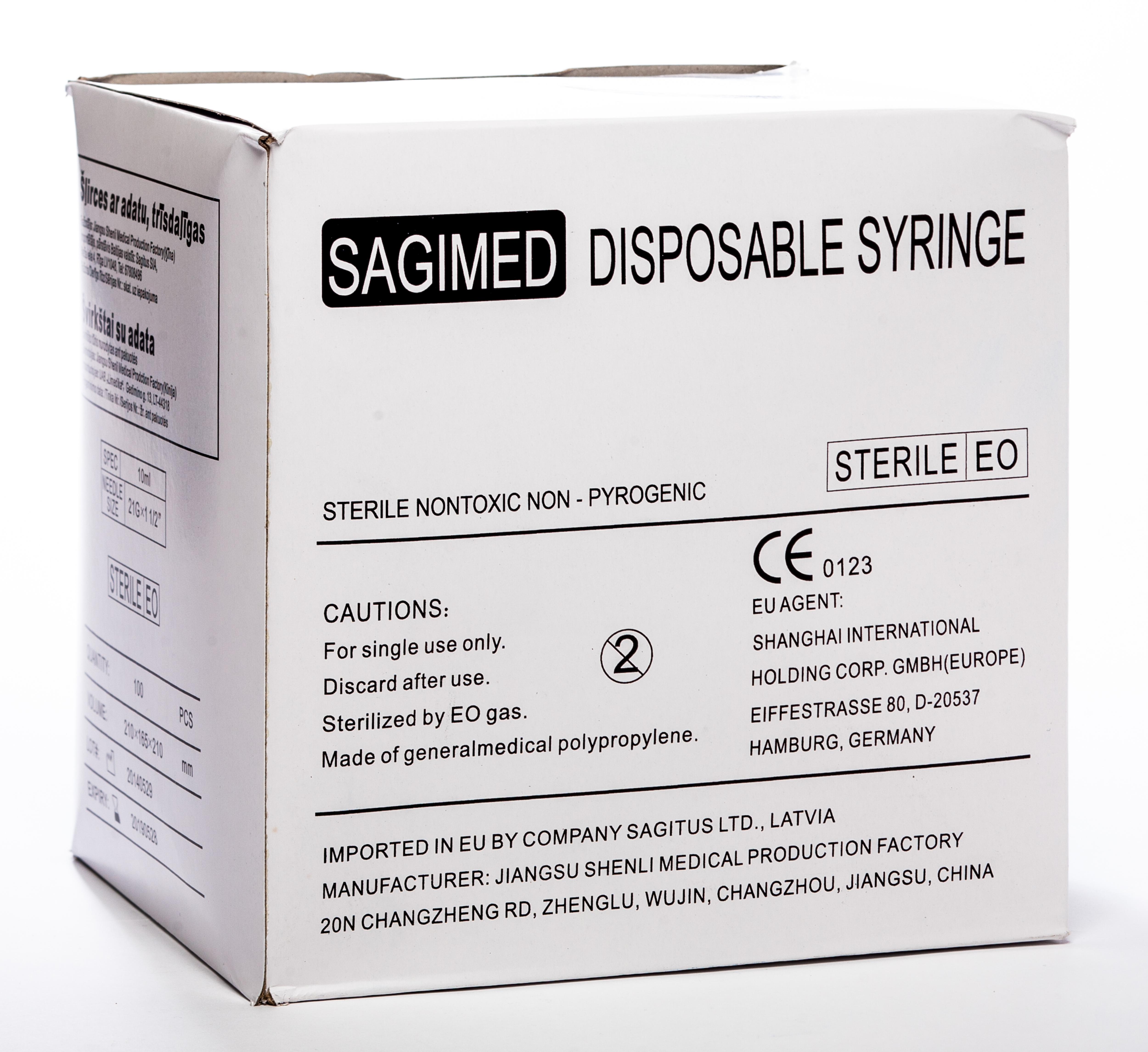SYRINGE TRĪSKOMP.10ML 21G(+AD.0.8x38) SLIP N100 - Produkta attēls 