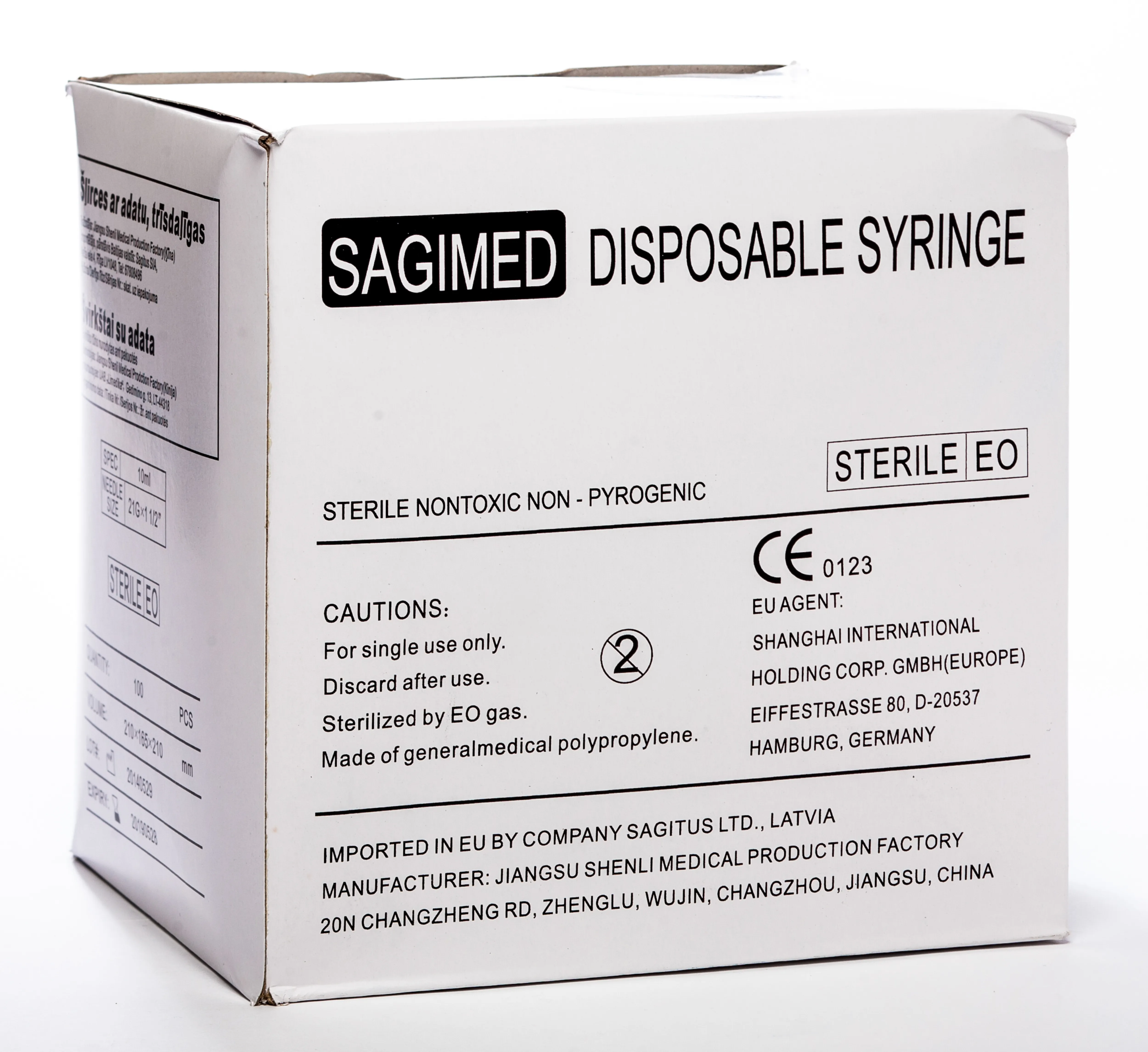 SYRINGE TRĪSKOMP.10ML 21G(+AD.0.8x38) SLIP N100 - Produkta attēls 
