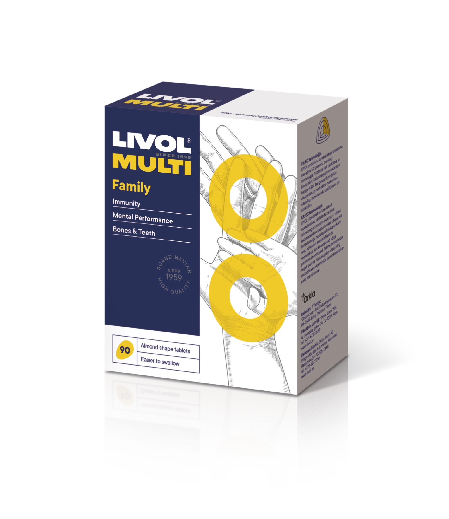 LIVOL Multi Family tabletes, 90 gab. - Produkta attēls 