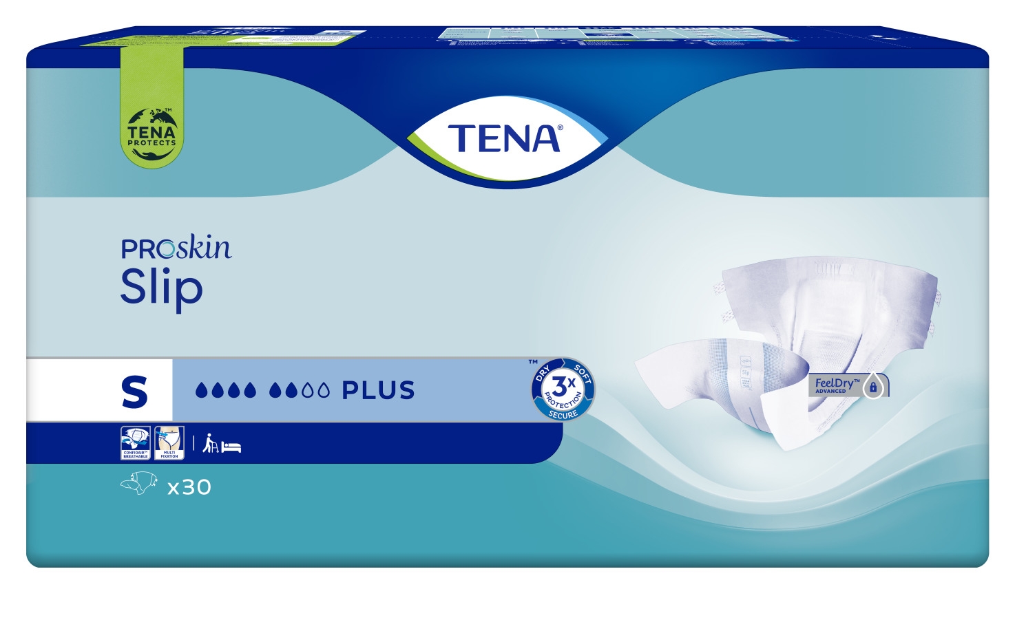TENA Slip Plus autiņbikses, S izmērs, 30 gab. - Produkta attēls 