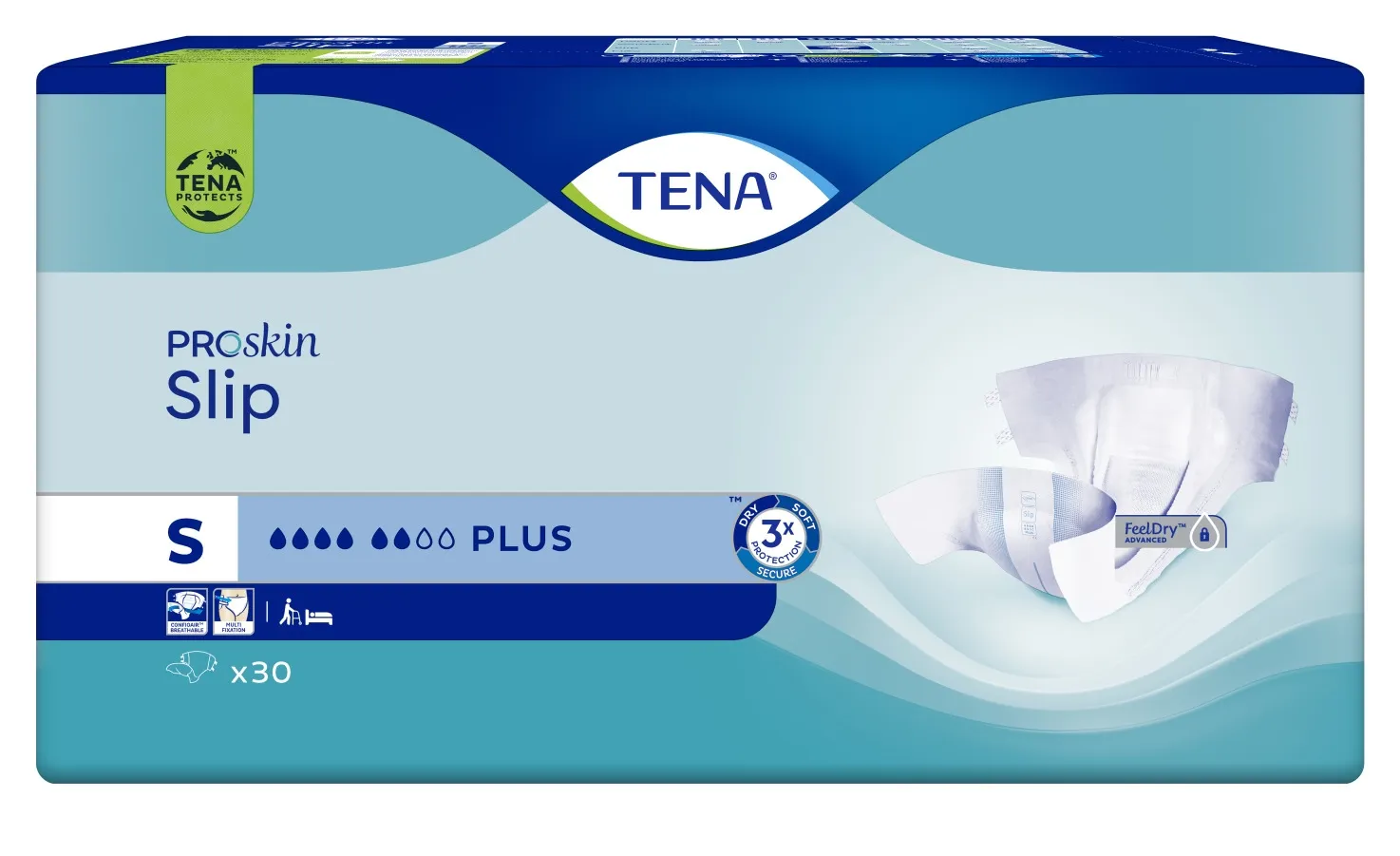 TENA Slip Plus autiņbikses, S izmērs, 30 gab. - Produkta attēls 