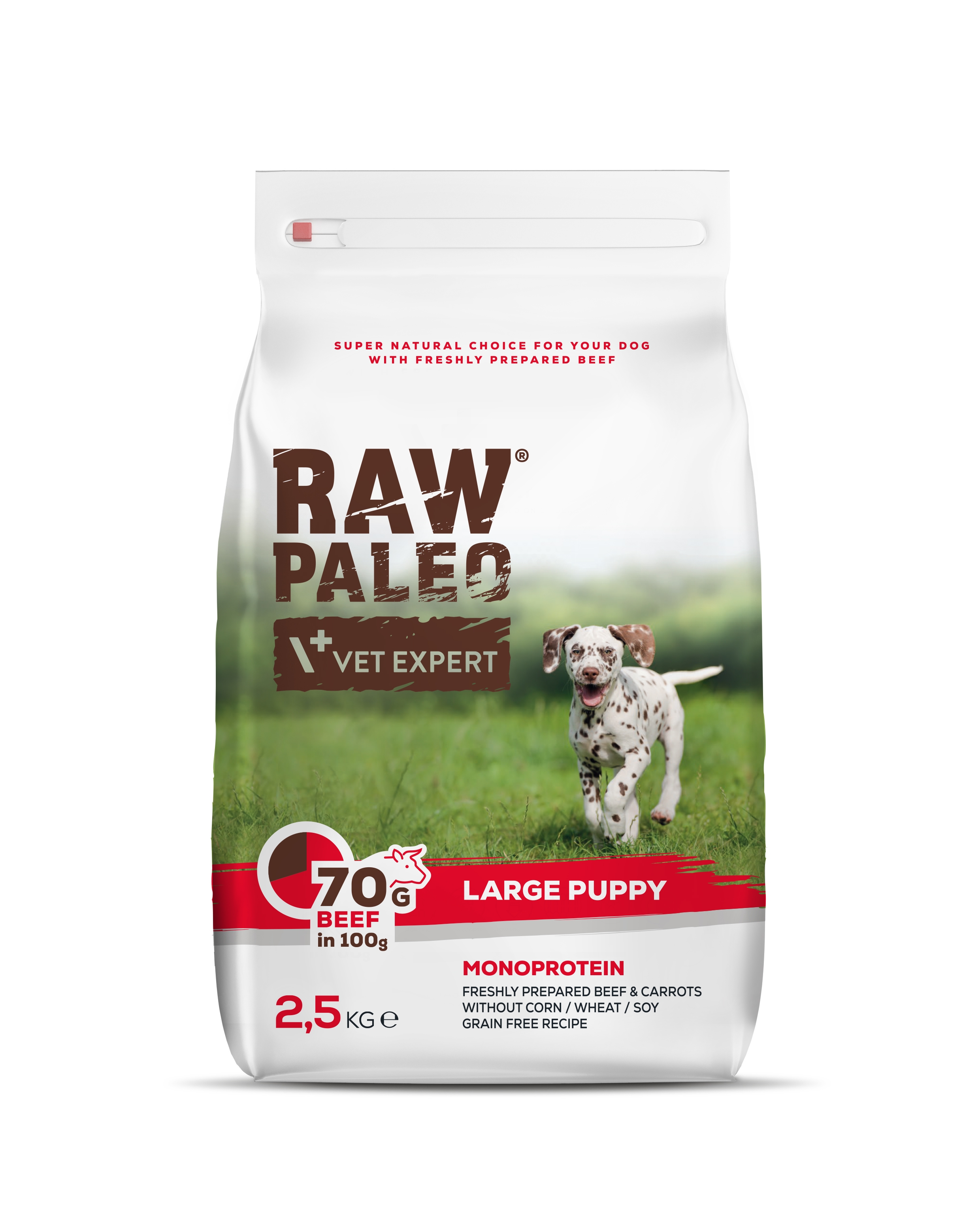 RAW PALEO KUCĒNU SAUSĀ B LARGE LIELLOPS 2.5KG - Produkta attēls 