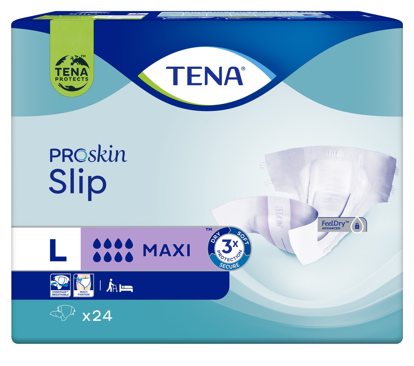 TENA Slip Maxi autiņbikses, L izmērs, 24 gab. - Produkta attēls 