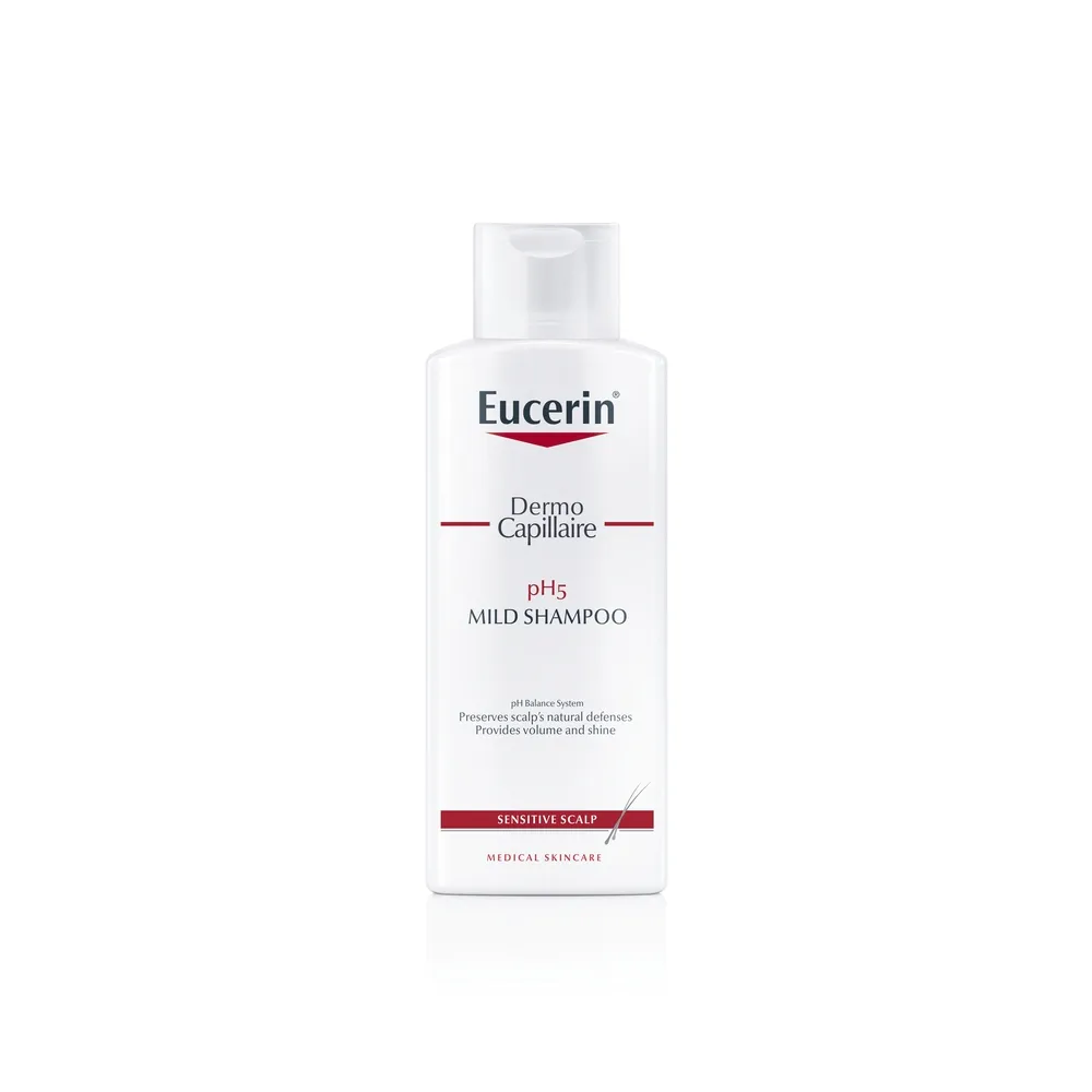 EUCERIN Dermocapillaire Ph5 šampūns jūtīgai galvas ādai, 250 ml - Produkta attēls 