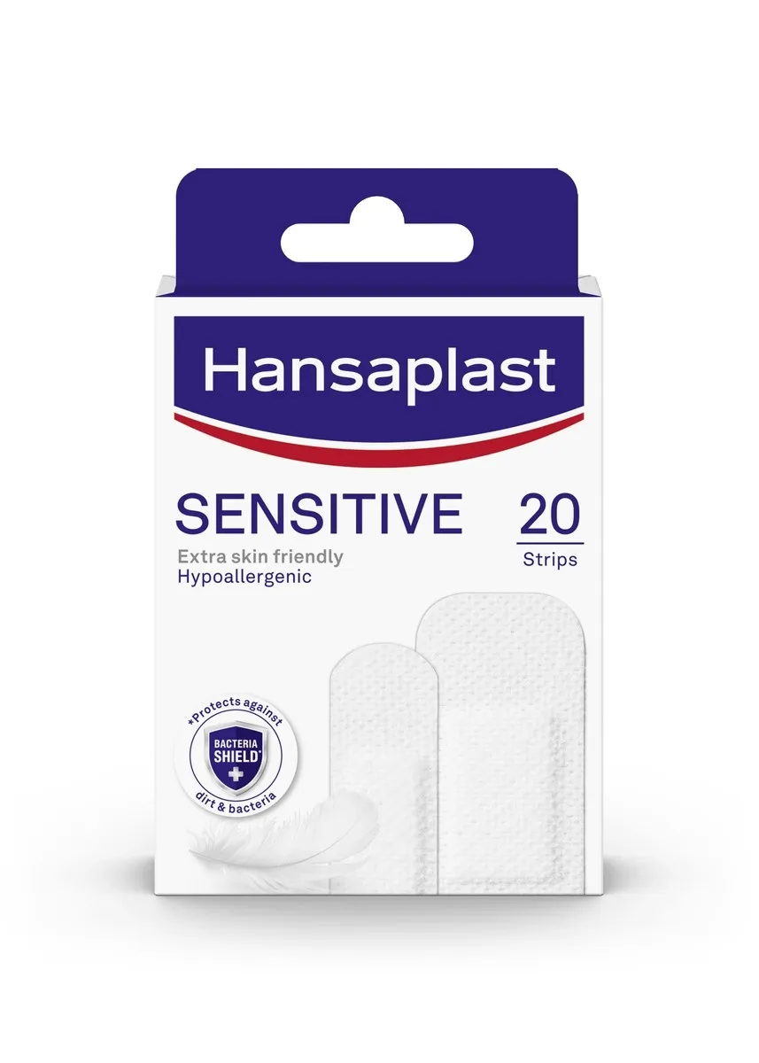 HANSAPLAST Sensitive Strips plāksteri, 20 gab. - Produkta attēls 