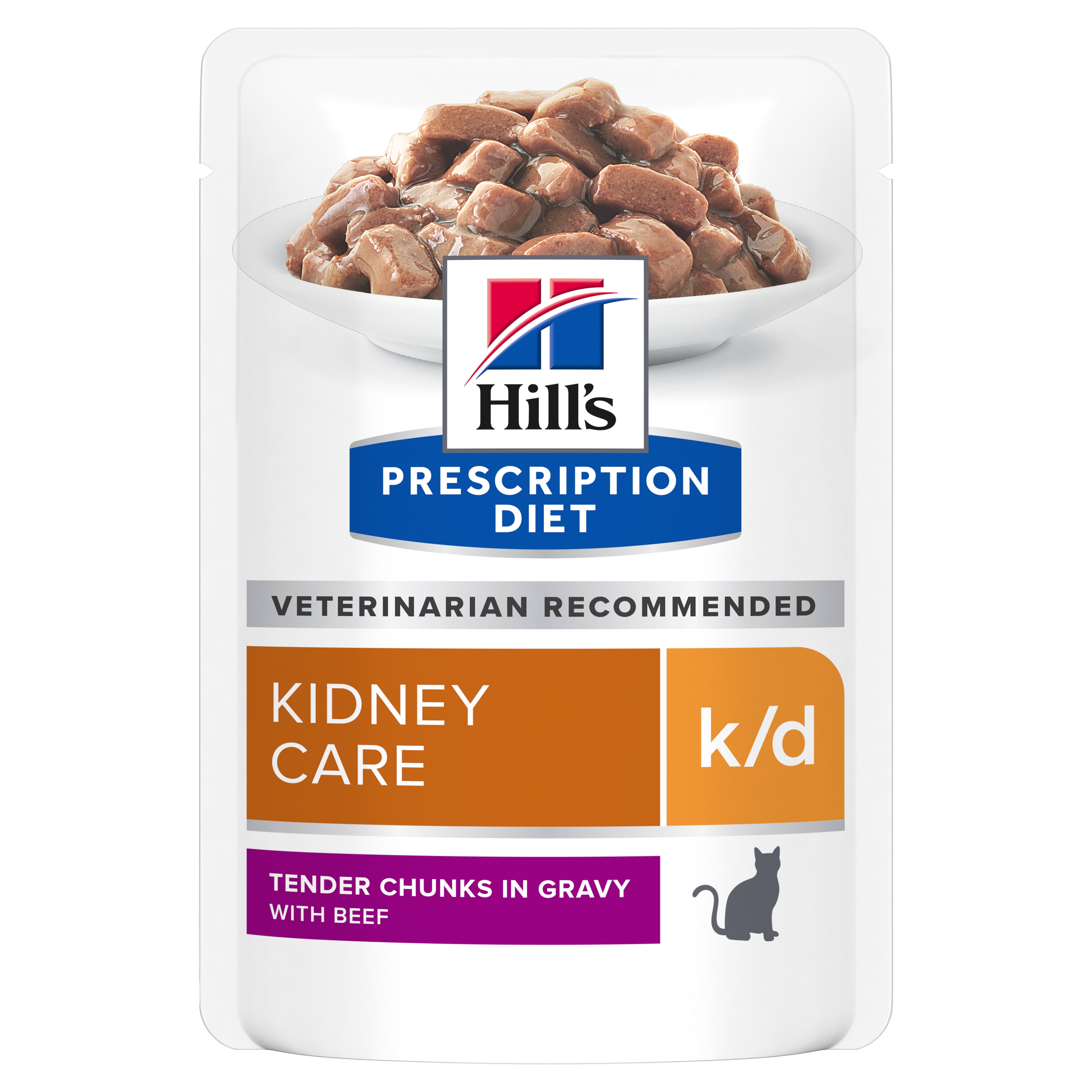 Hills PD kaķu mitrā barība paciņā K/D liellops 85g N12 - Produkta attēls 