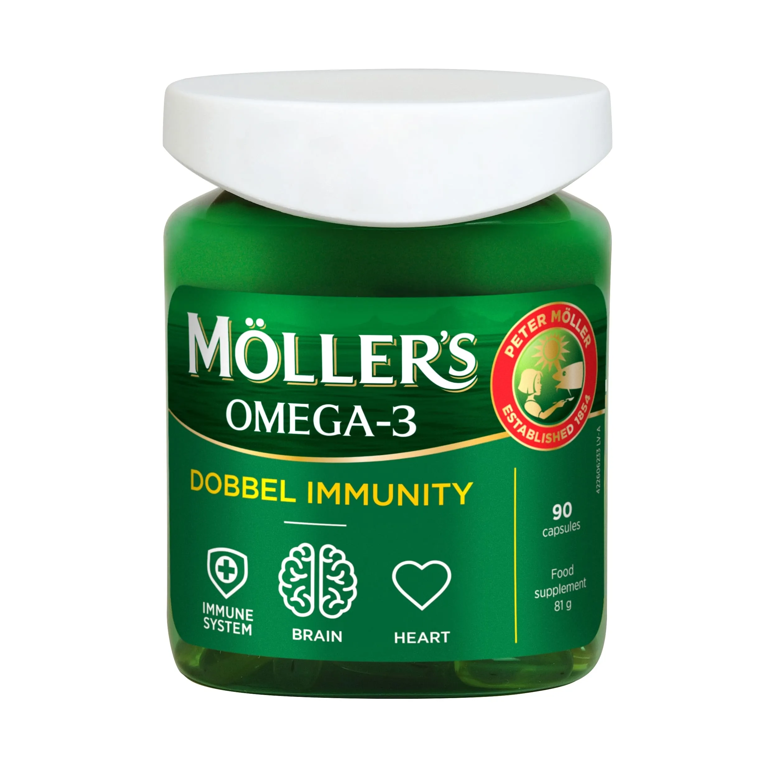 MOLLERS Dobbel Immunity kapsulas, 90 gab. - Produkta attēls 