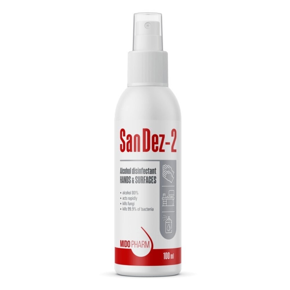 SANDEZ-2 dezinfekcijas līdzeklis rokām, 100 ml - Produkta attēls 