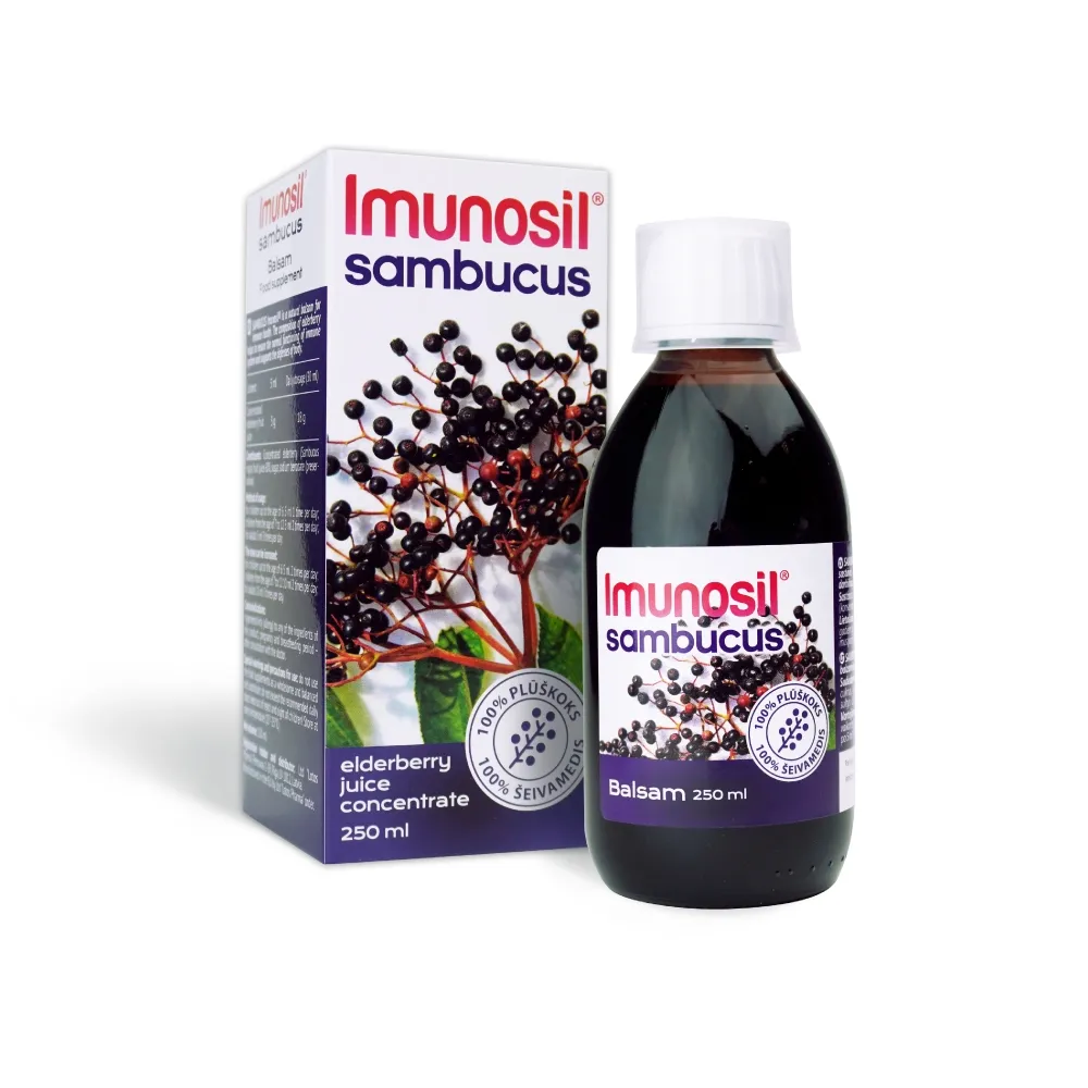 Imunosil Sambucus balzāms, 250 ml - Produkta attēls 