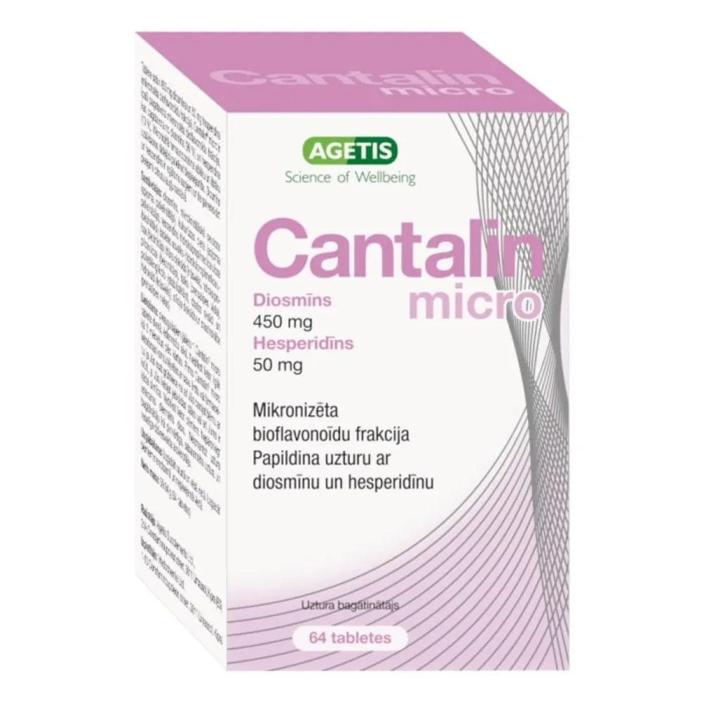CANTALIN Micro 500 mg tabletes, 64 gab. - Produkta attēls 