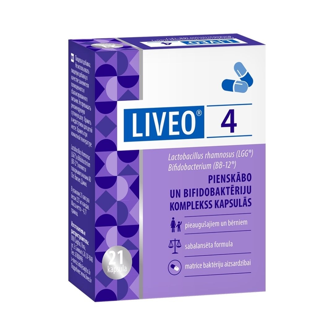 LIVEO 4 kapsulas, 21 gab. - Produkta attēls 3