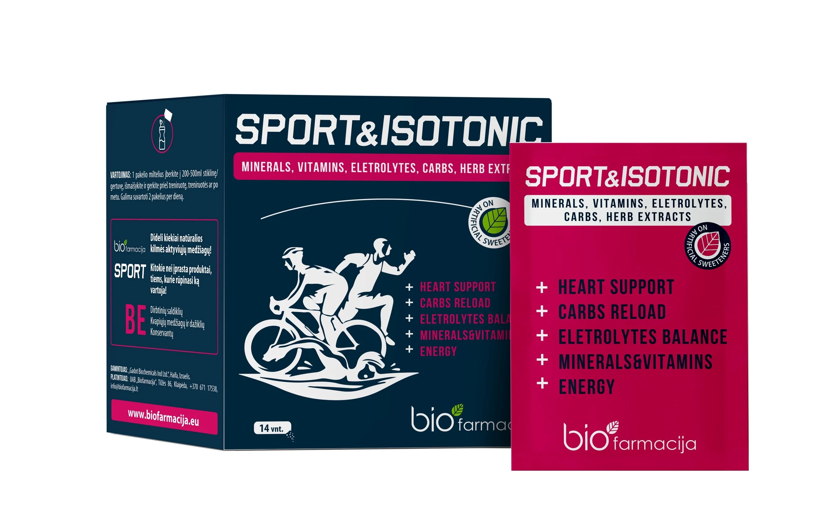 SPORT&ISOTONIC pulveris, 14 gab. - Produkta attēls 