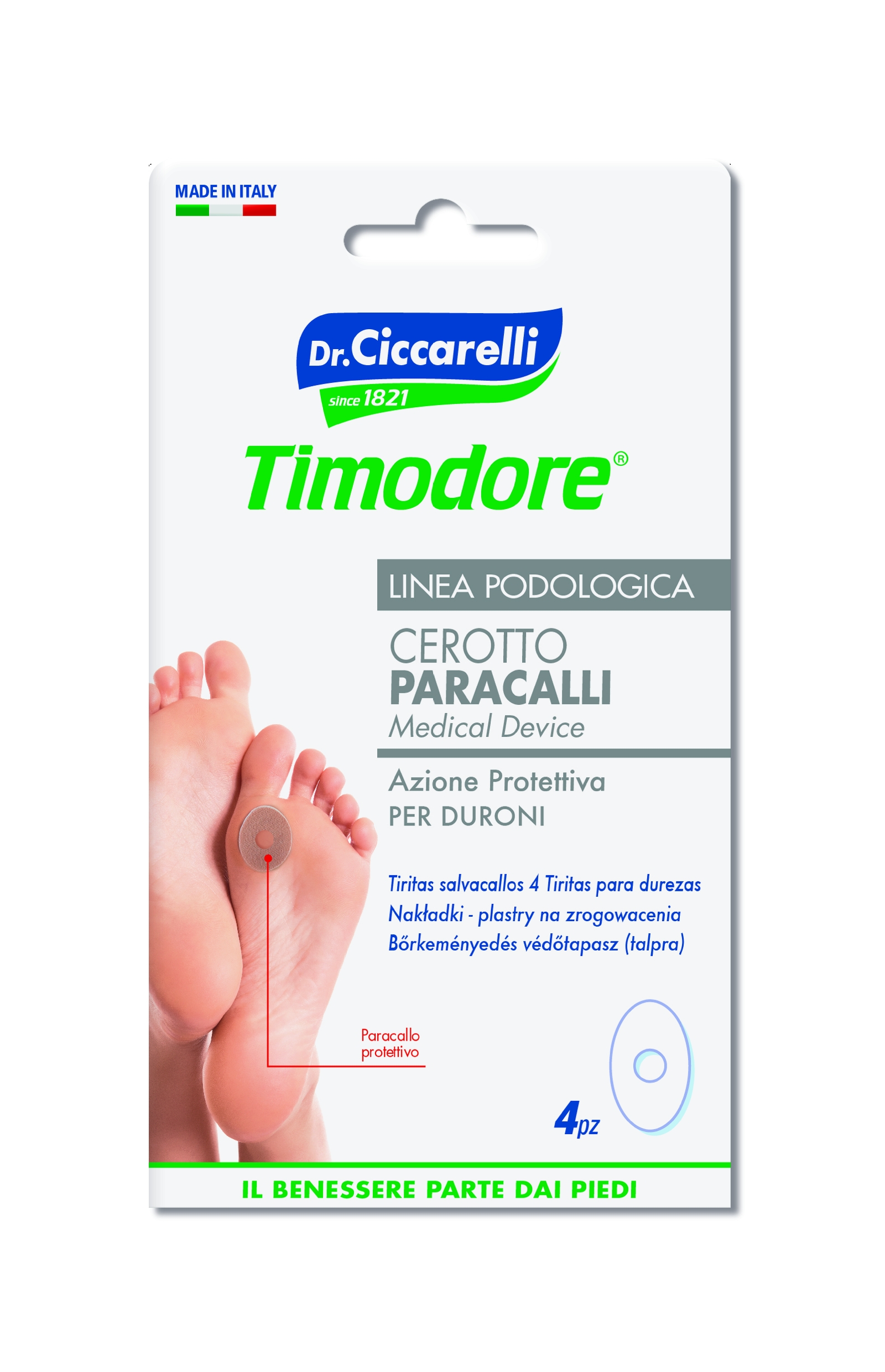 CICCARELLI plāksteri cietai ādai, 4 gab. - Produkta attēls 