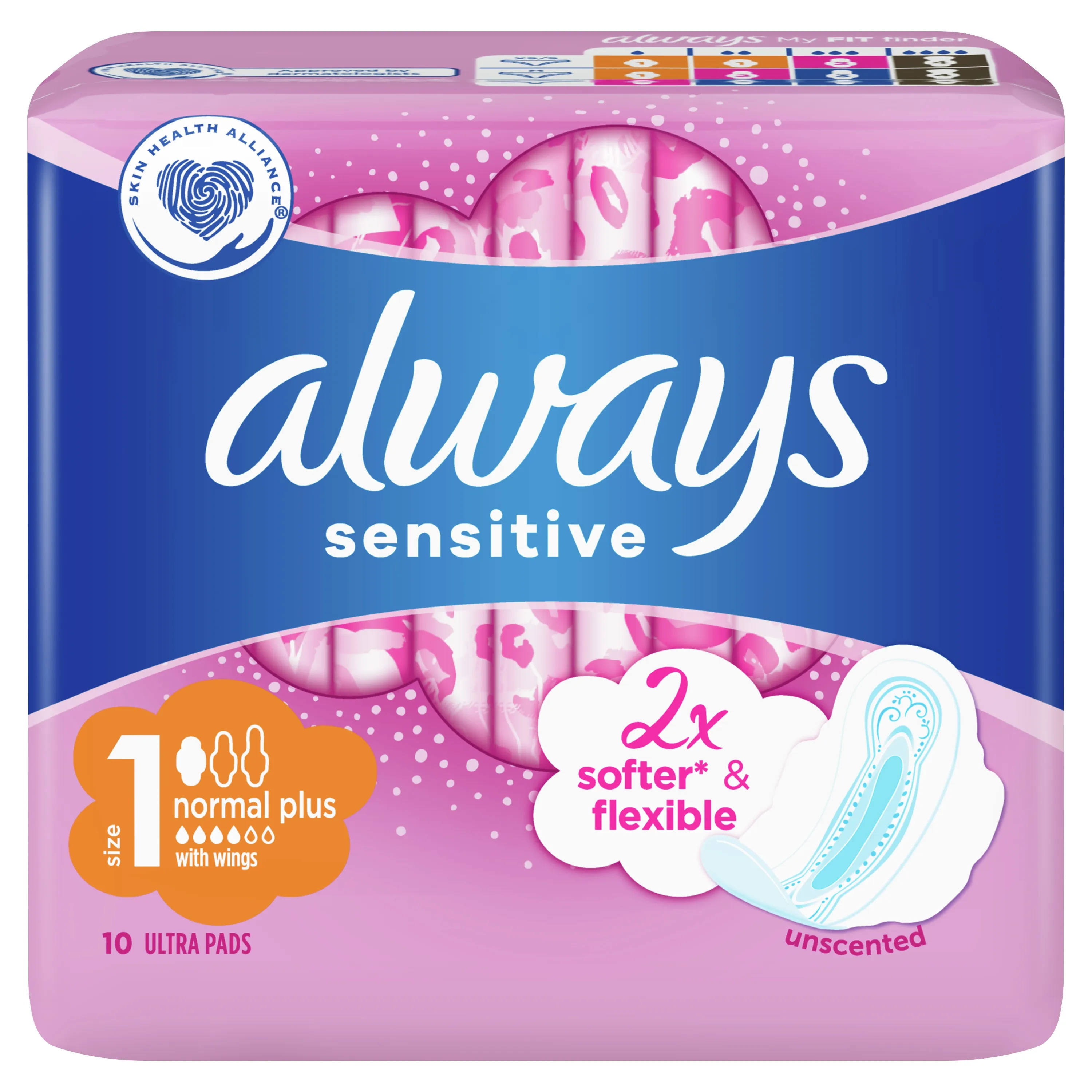 ALWAYS Sensitive Ultra Normal+ paketes, 10 gab - Produkta attēls 