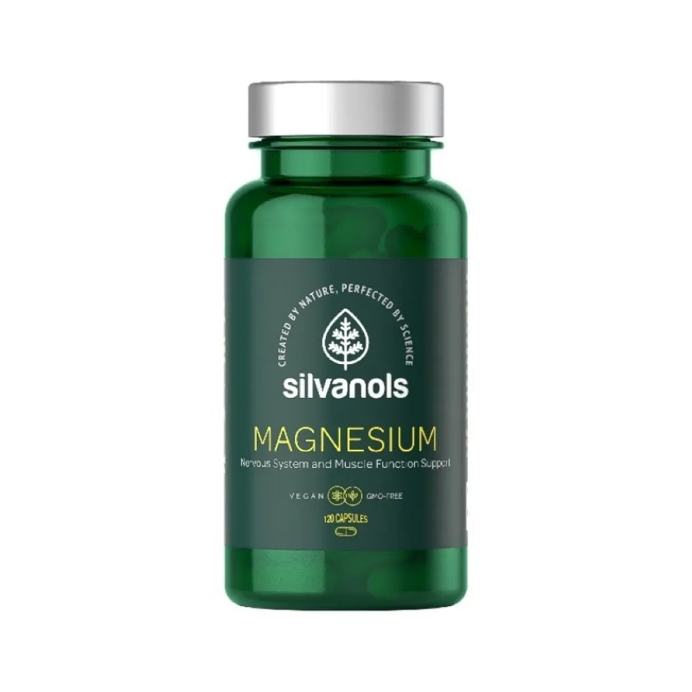 SILVANOLS Magnesium kapsulas, 120 gab. - Produkta attēls 