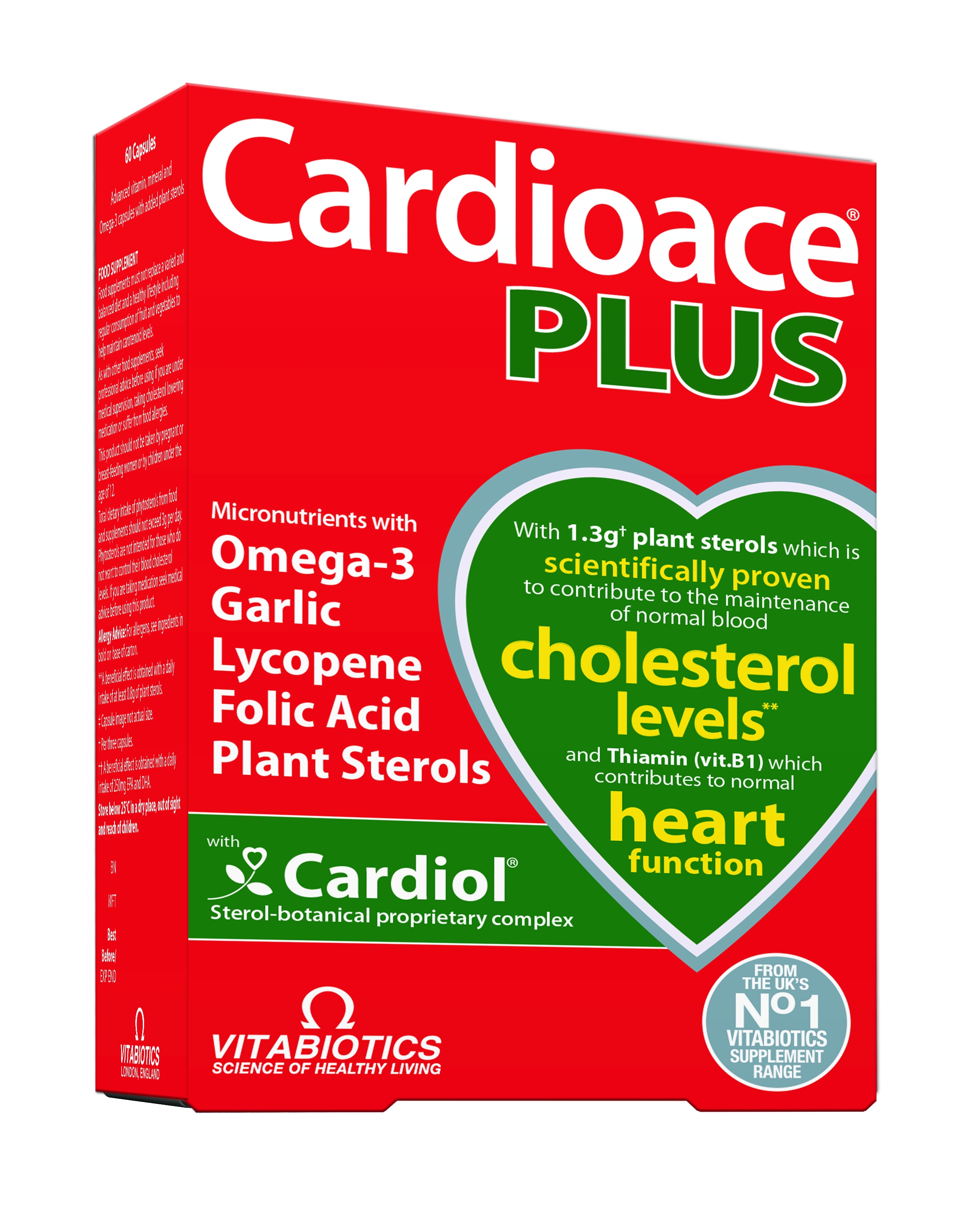 CARDIOACE® Plus, kapsulas, 60 gab. - Produkta attēls 