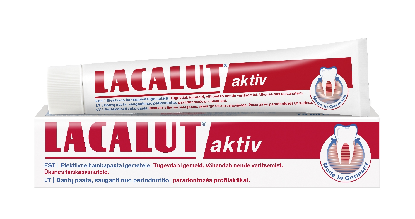 LACALUT Aktiv zobu pasta, 75 ml - Produkta attēls 
