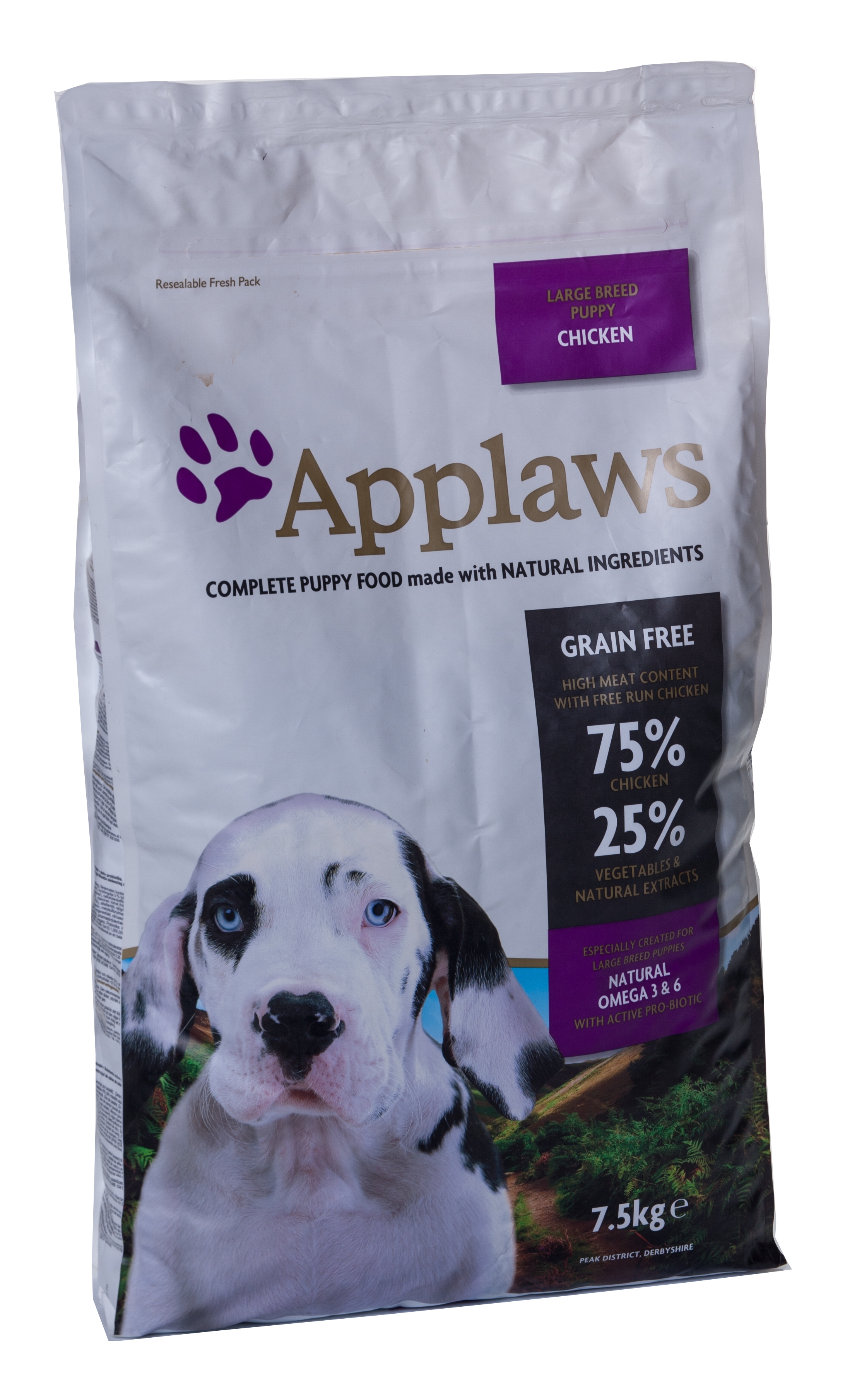 Applaws kucēnu sausā barība lielām šķirnēm vista 2kg - Produkta attēls 