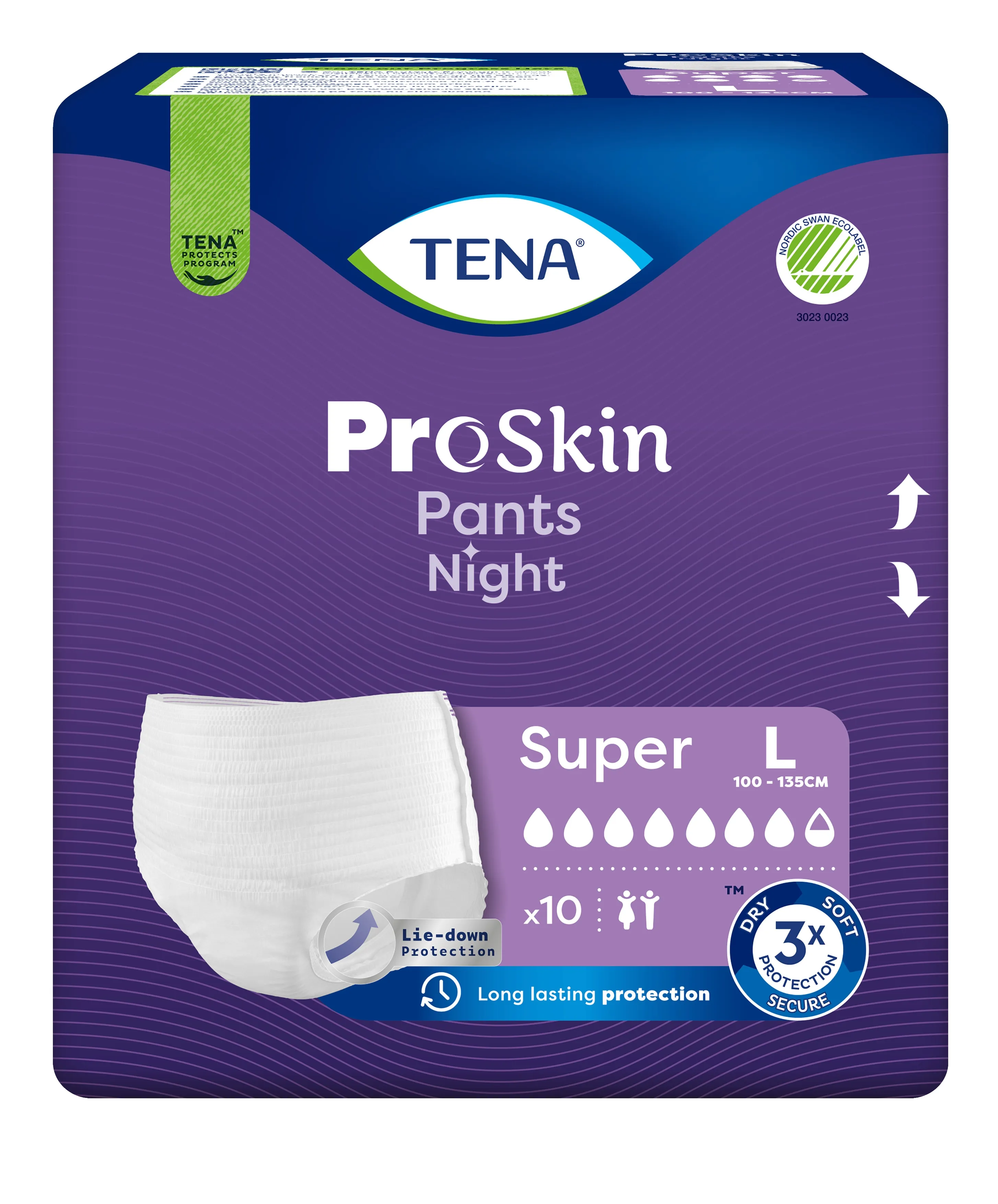 TENA Pants Night Super biksītes L izmērs, 10 gab. - Produkta attēls 