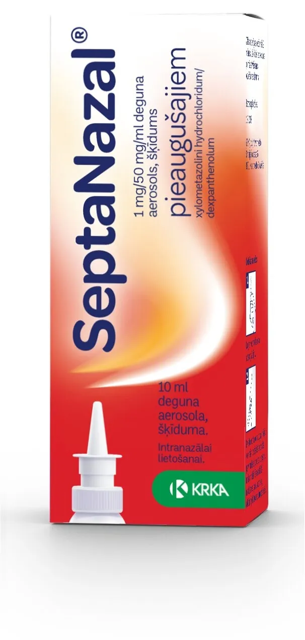 SEPTANAZAL 1.0 mg/ 50 mg / ml deguna aerosols, 10 ml - Produkta attēls 