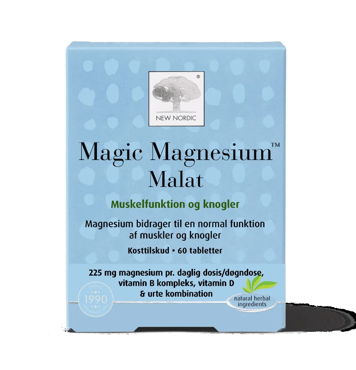 NEW NORDIC Magic Magnesium Malate tabletes, 60 gab. - Produkta attēls 