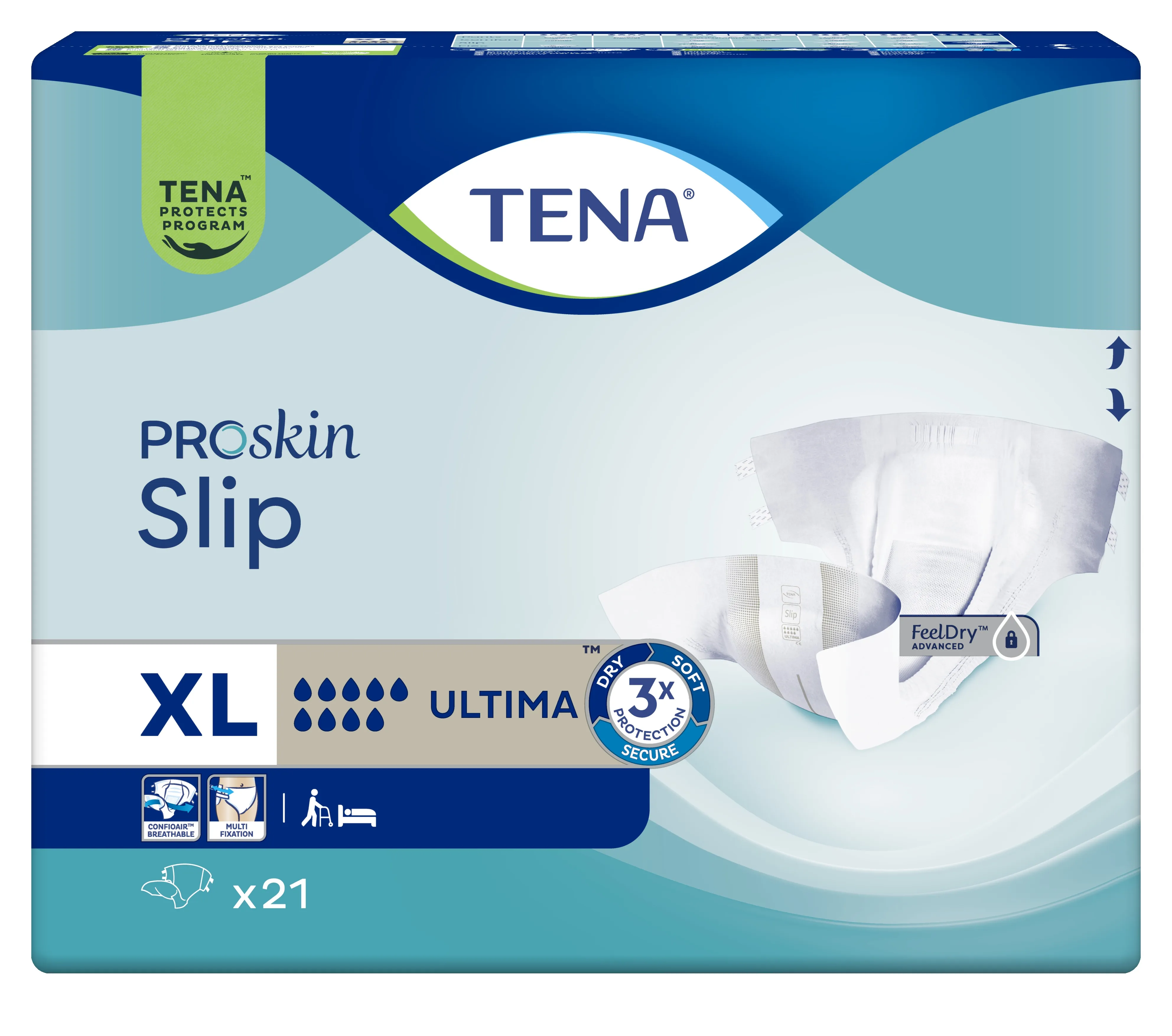 TENA Slip Ultima autiņbikses, XL izmērs, 21 gab. - Produkta attēls 