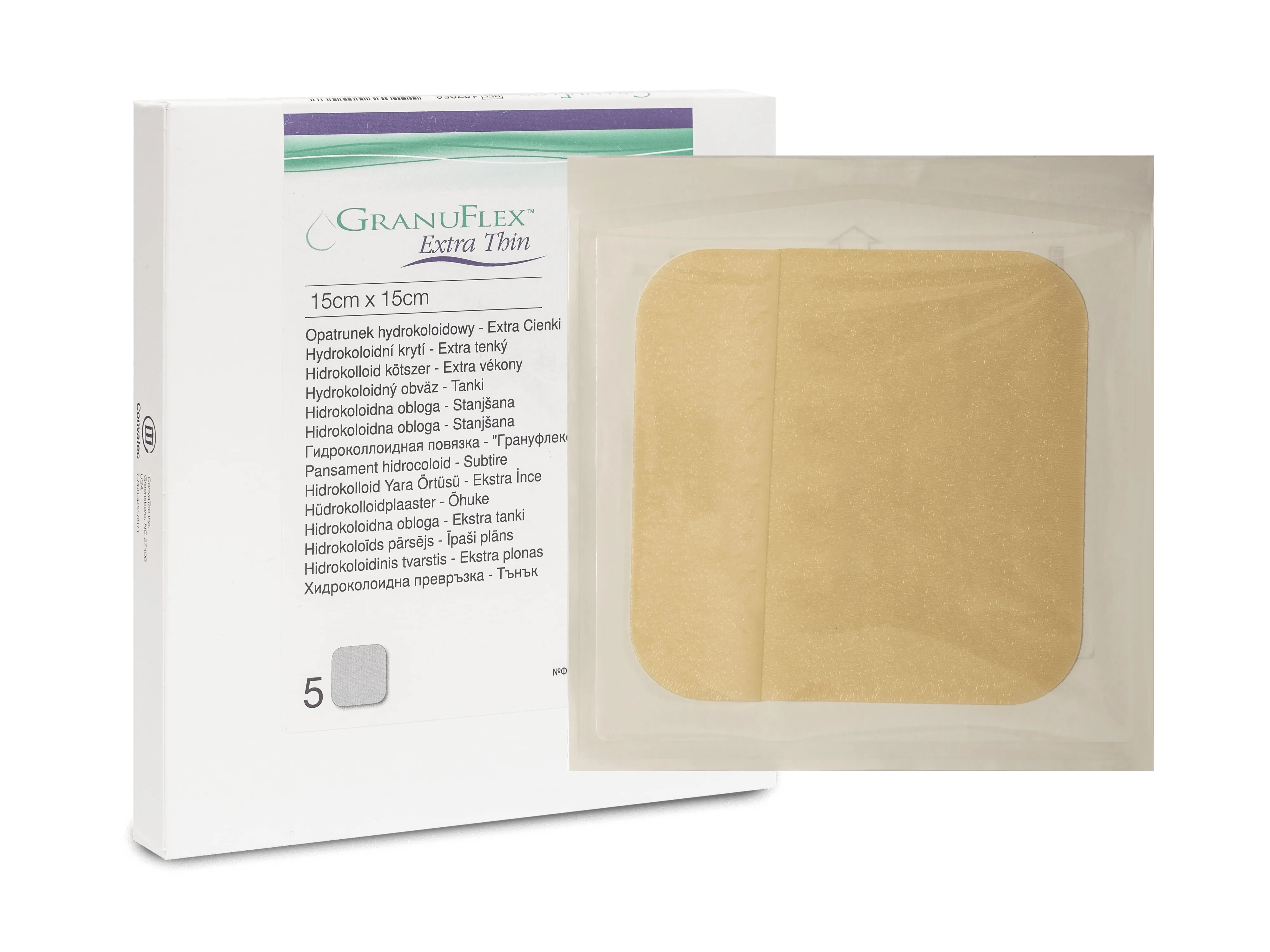 GRANUFLEX Extra Thin plāksteri sterili 15 x 15 cm, 1 gab - Produkta attēls 
