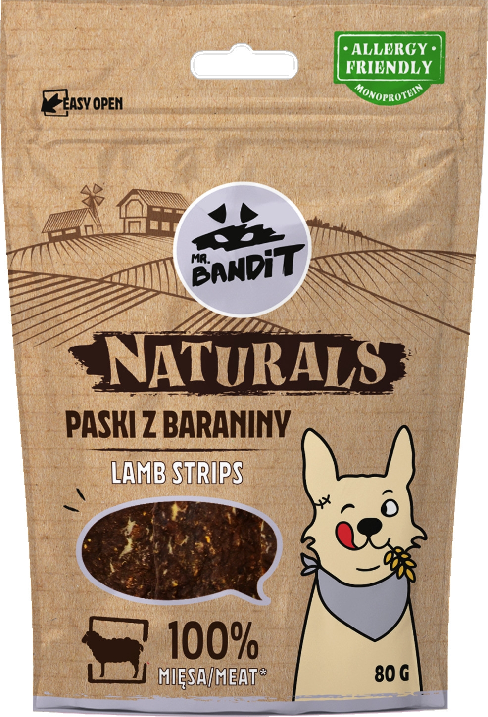 MR.BANDIT NATURALS JĒRA GAĻAS SLOKSNĪTES 80G - Produkta attēls 