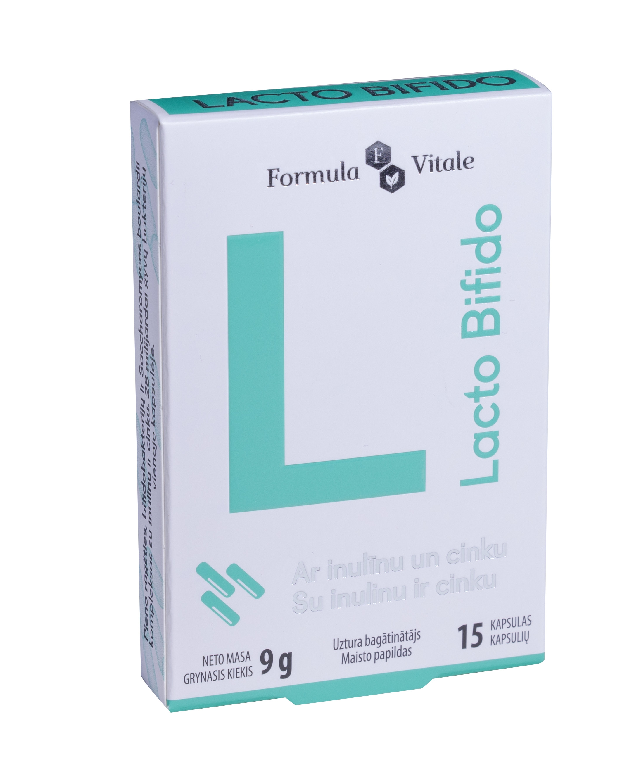 FORMULA VITALE Lacto Bifido kapsulas, 15 gab. - Produkta attēls 