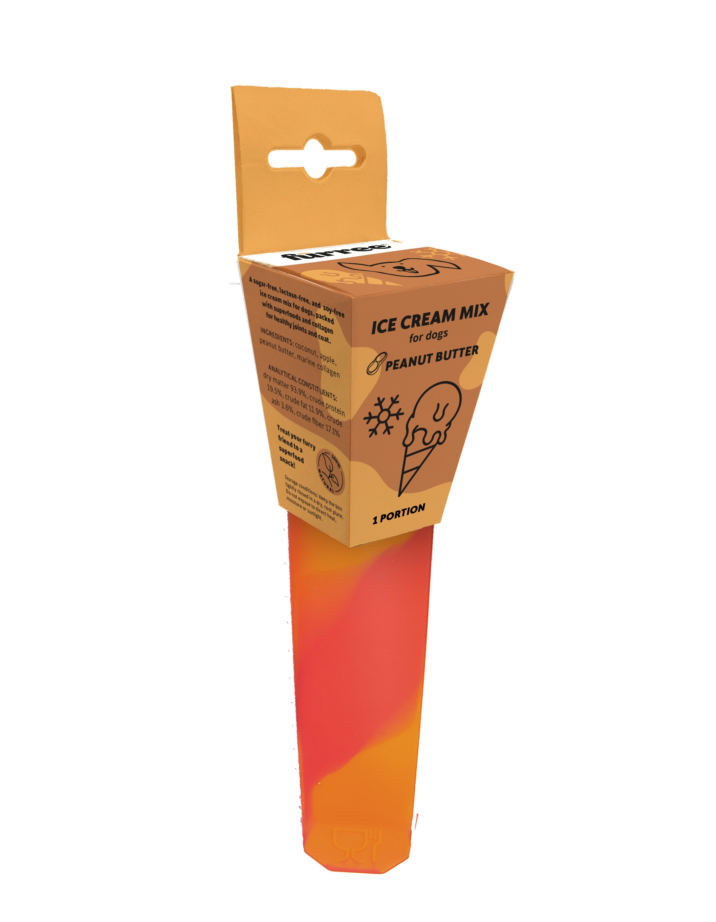 Fürree saldējuma pulveris Zemesriekstu sviests 10g (1 porcija) suņiem - Produkta attēls 