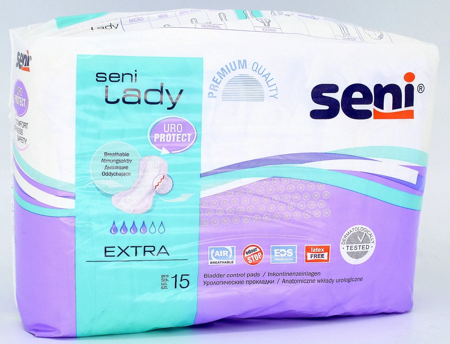 SENI LADY Slim Extra uroloģiskie ieliktņi, 15 gab. - Produkta attēls 2