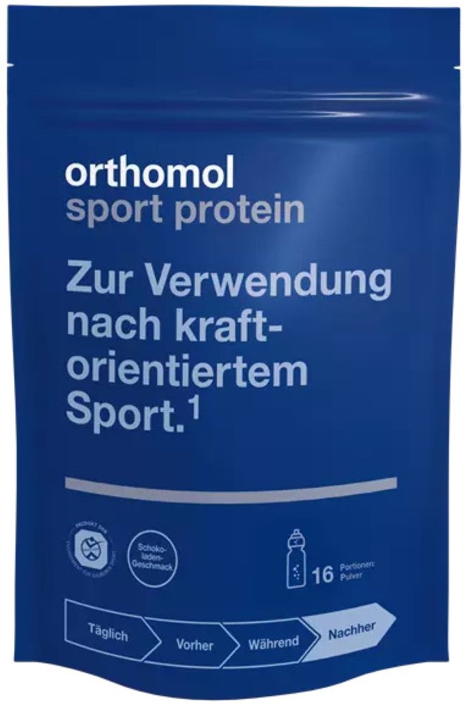 ORTHOMOL Sport Protein pulveris 640 g, 16 gab. - Produkta attēls 