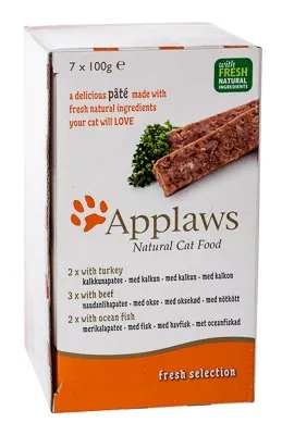 Applaws kaķu pastēte izlase tītars/liellops/zivs 100g N7 (6008) - Produkta attēls 