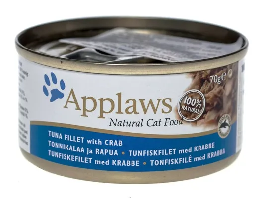 Applaws kaķu konservēta barība tuncis/krabis 70g - Produkta attēls 1