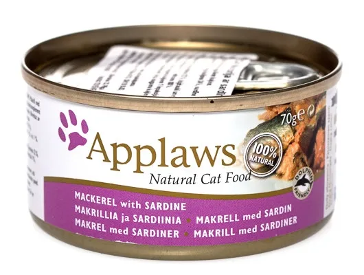 Applaws kaķu konservēta barība skumbrija/sardīne 70g - Produkta attēls 1