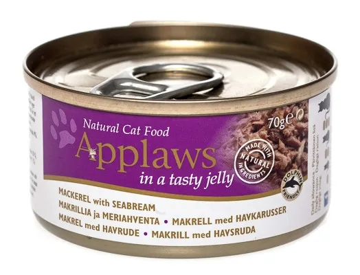 Applaws kaķu konservēta barība skumbrija/karūsa želejā 70g (1034) - Produkta attēls 