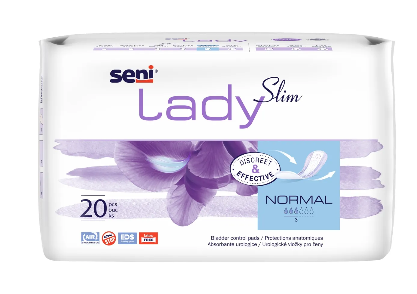 SENI LADY Slim Normal uroloģiskie ieliktņi, 20 gab. - Produkta attēls 
