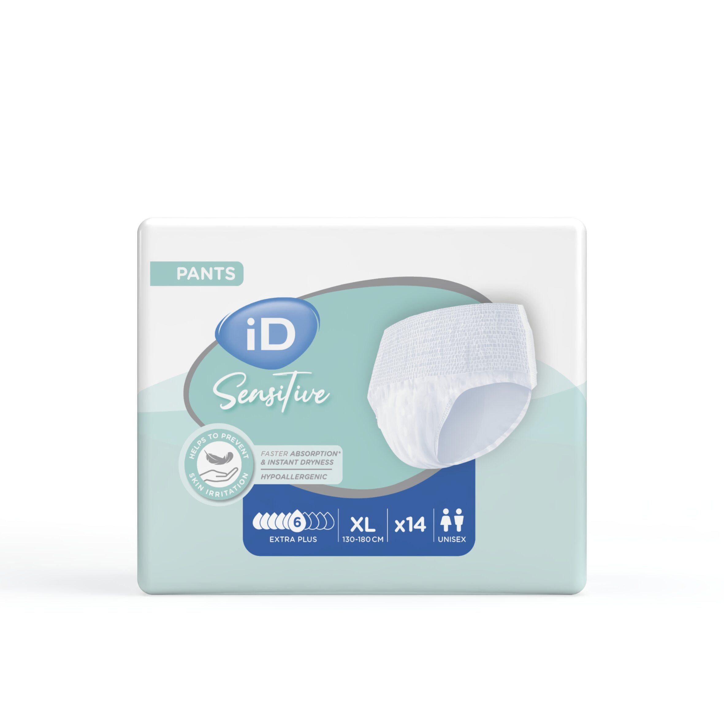 ID Sensitive Pants Plus XL uzsūcošās bikses, 14 gab. - Produkta attēls 