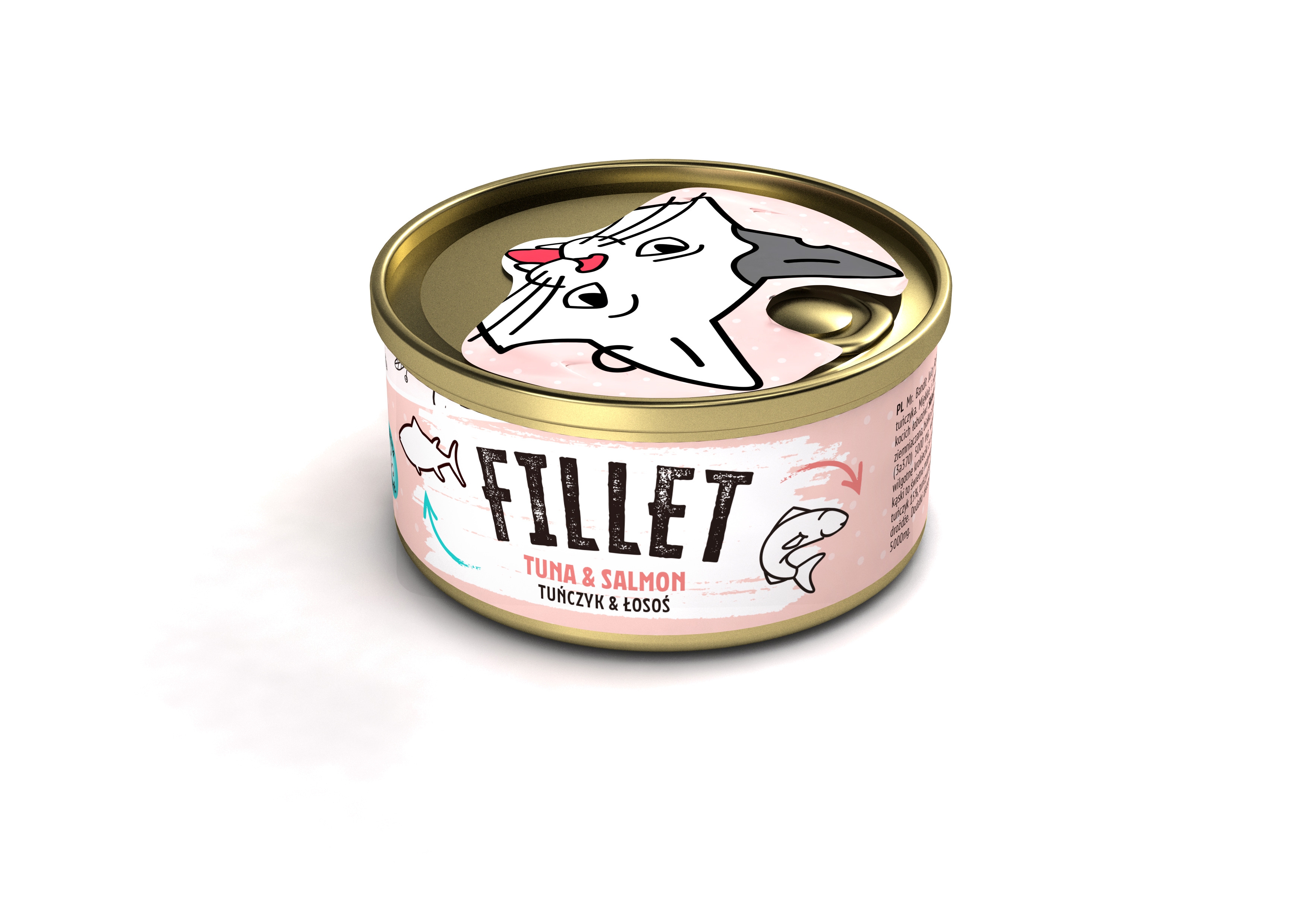 MR.BANDIT CAT FILLET KONS TUNA/SALMON /TUN/LASIS FILEJA 80G /1698 - Produkta attēls 