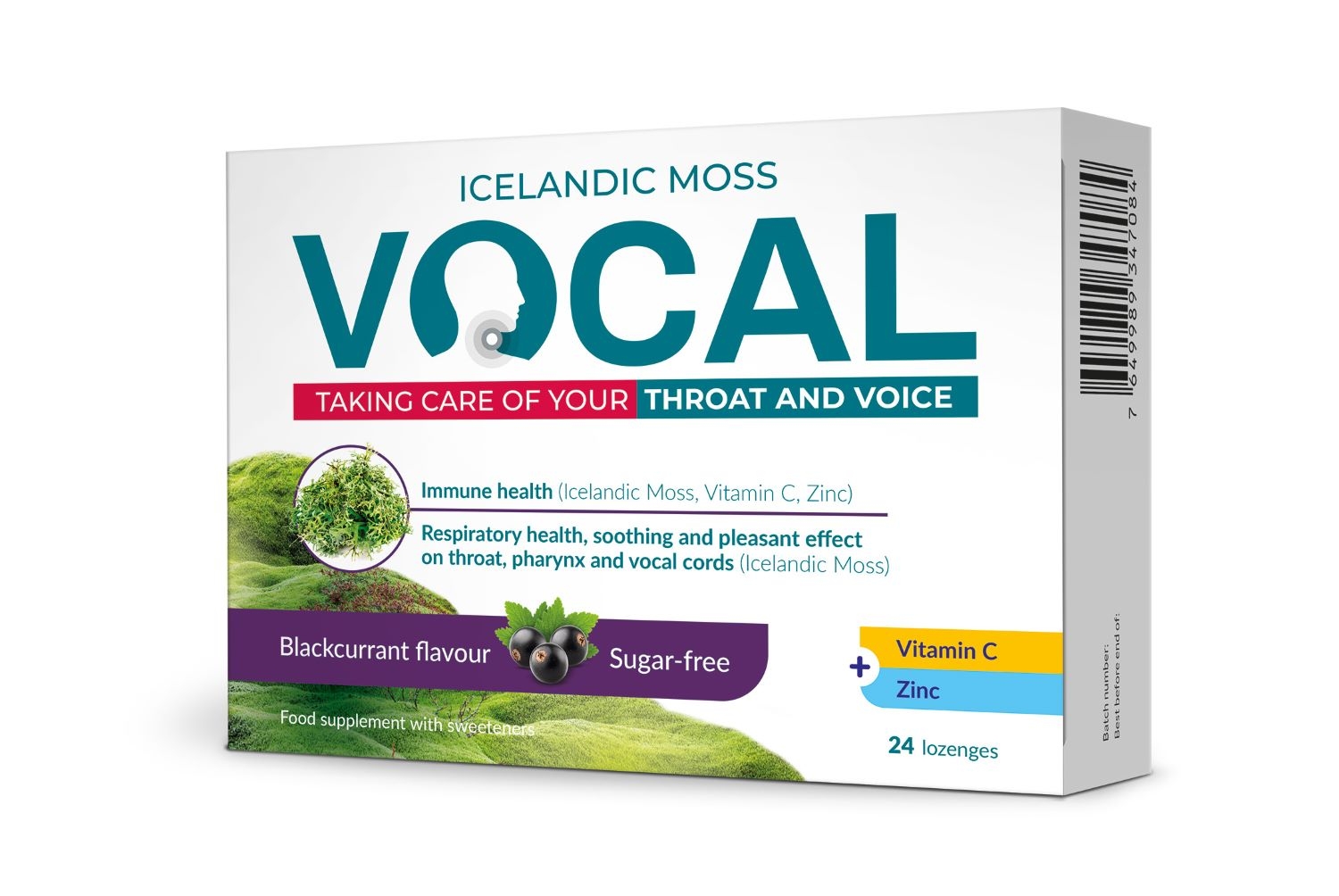 VOCAL pastilas ar upeņu garšu, 24 gab - Produkta attēls 