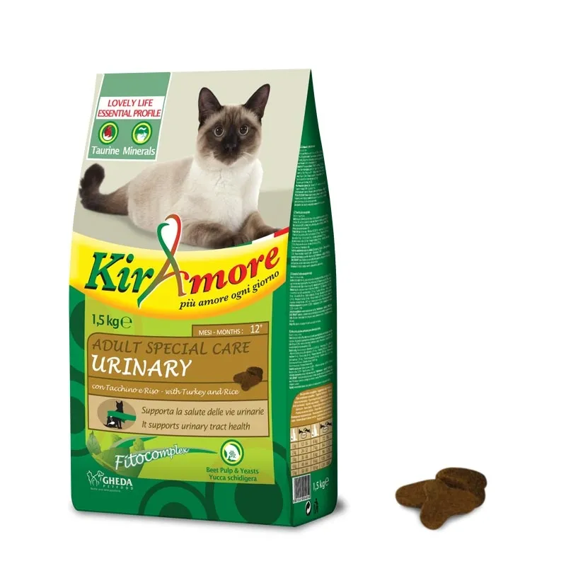 KIRAMORE KAĶU SAUSĀ B URINARY TĪTARS/RĪSI 1.5KG/2136 - Produkta attēls 