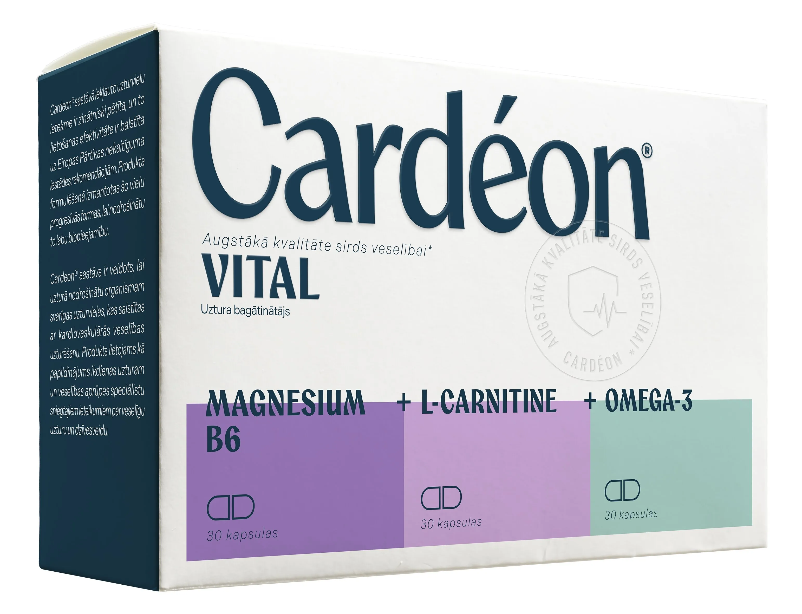 CARDEON Vital kapsulas, 90 gab - Produkta attēls 