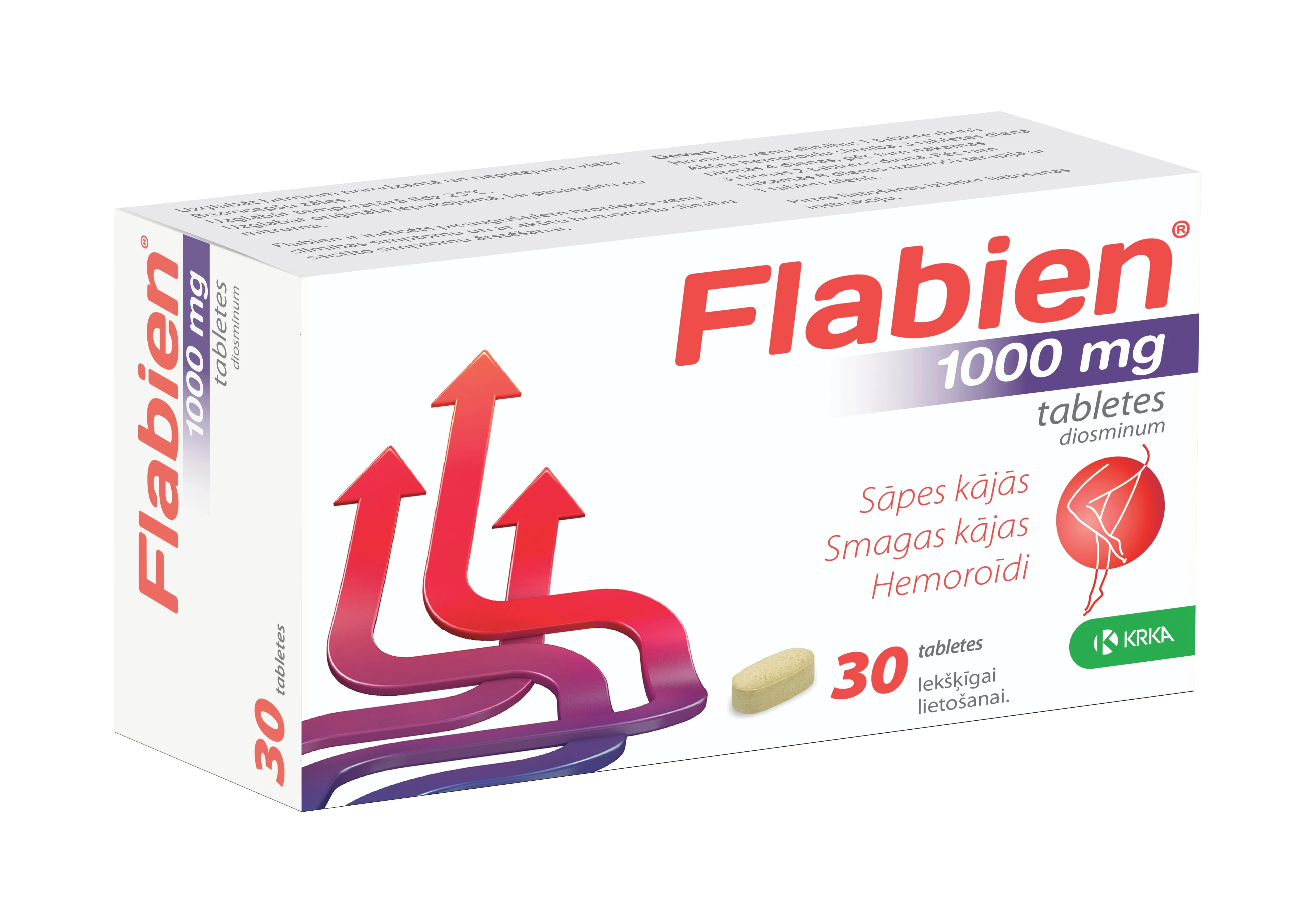 FLABIEN 1000MG TBL N30 - Produkta attēls 