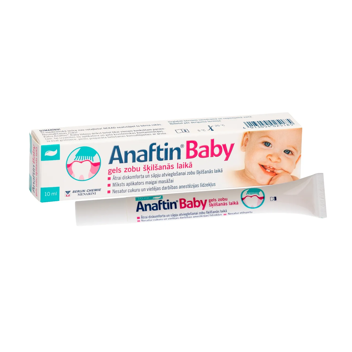 ANAFTIN Baby gels zobu šķilšanās laikā, 10 ml - Produkta attēls 
