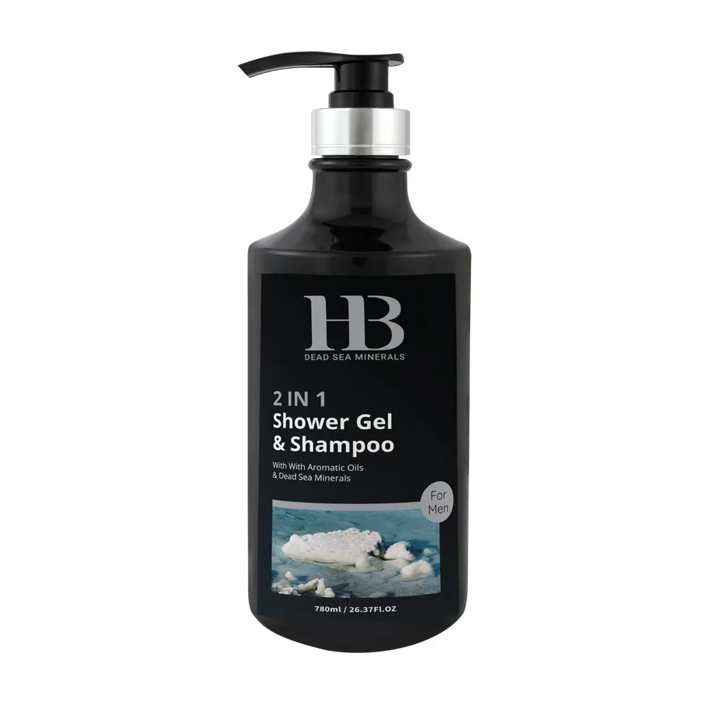 HB Dead Sea Minerals dušas gēls & šampūns vīriešiem, 780 ml - Produkta attēls 
