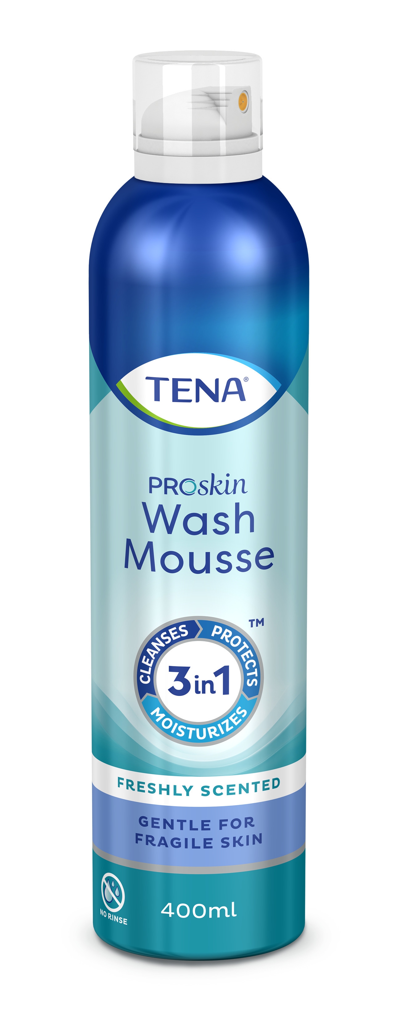 TENA Wash Mousse ProSkin mazgāšanas attīrošās putas, 400 ml - Produkta attēls 
