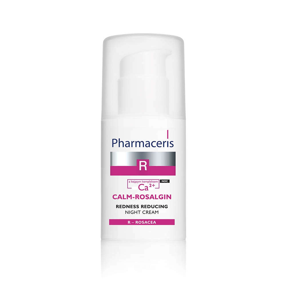 PHARMACERIS R.Calm Rosalgin apsārtumu mazinošs nakts krēms, 30 ml - Produkta attēls 