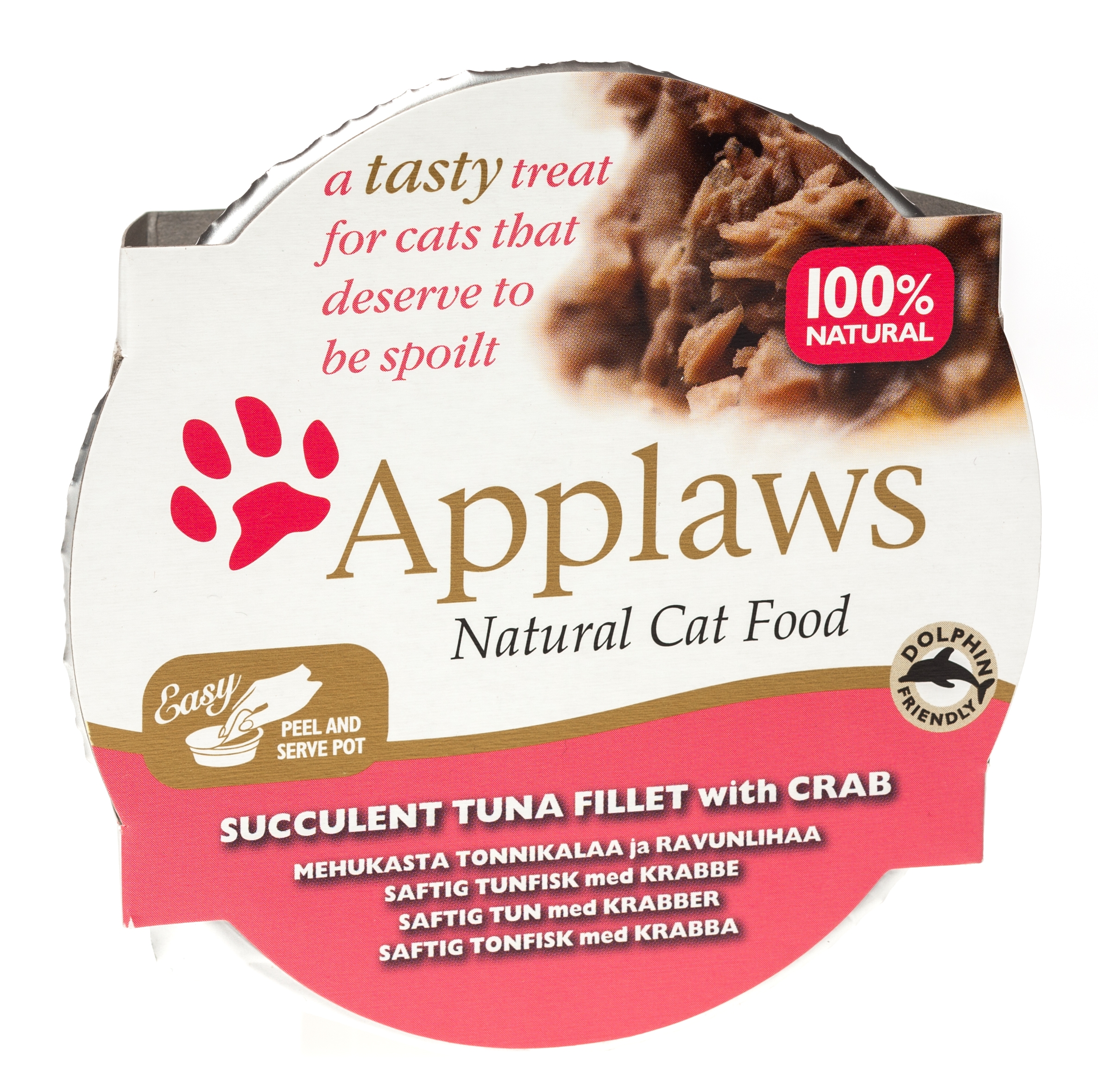 Applaws kaķu mitrā b. trauciņā tuncis/krabis 60g (7003) - Produkta attēls 