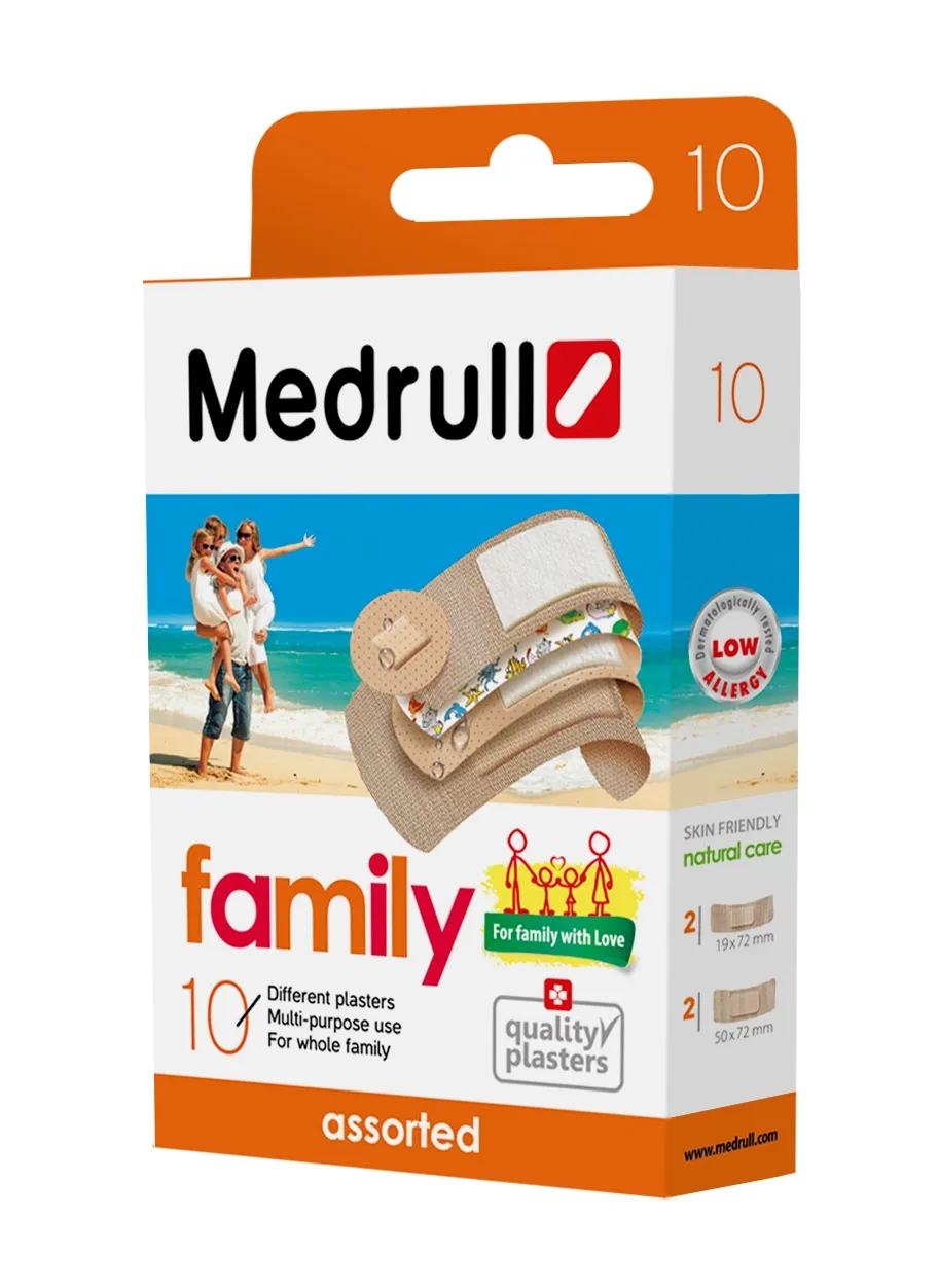 MEDRULL plāksteris "Family Pak", 10 gab - Produkta attēls 